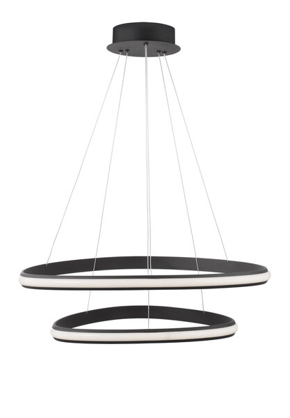 Hanglamp Aries 59cm Zwart 3000K Dimbaar