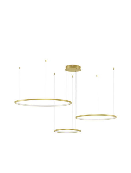 Hanglamp Purple 80/60/40 Goud 3000K Dimbaar
