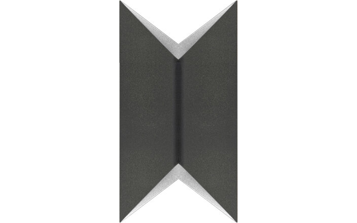 Wandlamp Crown Zwart/Zilvergrijs