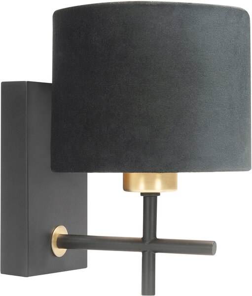 Wandlamp Torcia Zwart/Goud