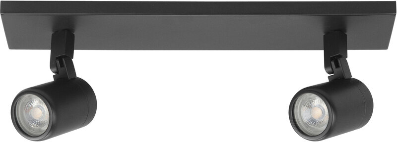 Opbouwspot IP44 Rain 2 Recht Zwart