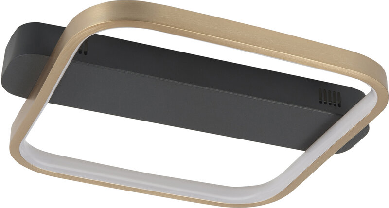 Plafondlamp Ascona 40cm Zwart/Goud