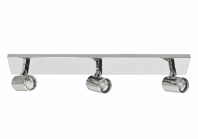 Opbouwspot IP44 Rain 3 Recht Chroom