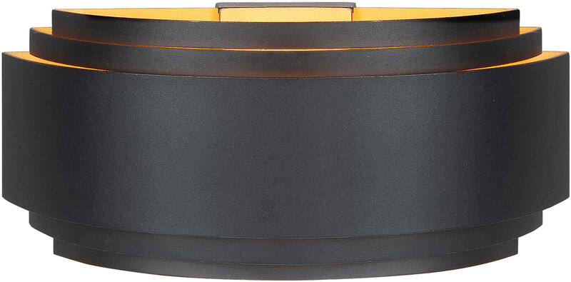 Wandlamp Elena Zwart/Goud