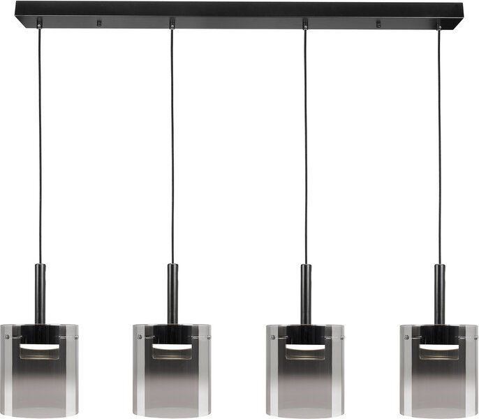 Hanglamp Salerno 4 Zwart 