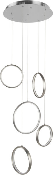 Hanglamp Olympia 5 Rond Staal