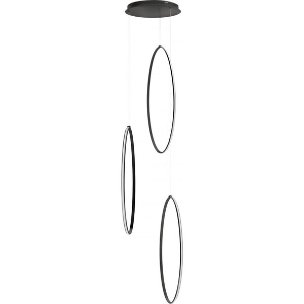 Hanglamp Olympia 3 Rond Zwart