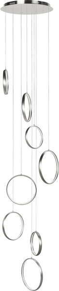 Hanglamp Olympia 8 Rond Staal