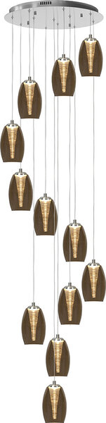Hanglamp Nebula 12 Rond Amber
