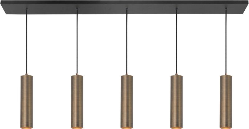 Hanglamp Perugia 5 Recht Brons