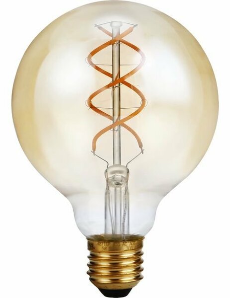 LED E27 G95 Amber 5 Watt Dimbaar