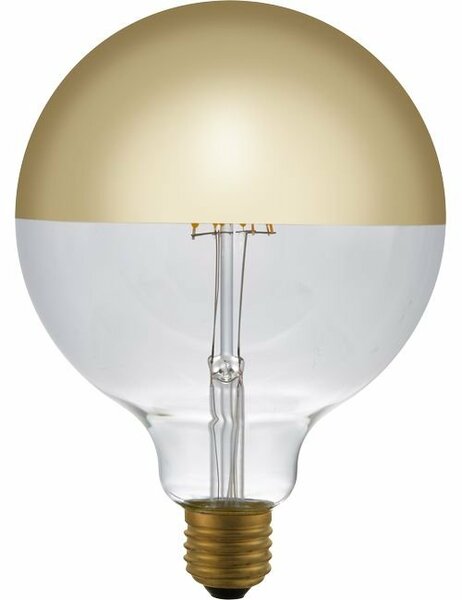 LED E27 G125 Kopspiegel Goud 6,5 Watt Dimbaar