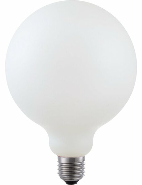 LED E27 G125 Mat Wit 6 Watt Dimbaar