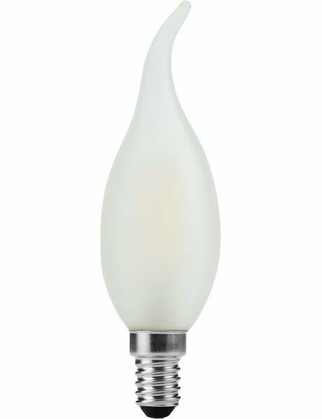 LED E14 Kaars Top Frosted 2 Watt Dimbaar
