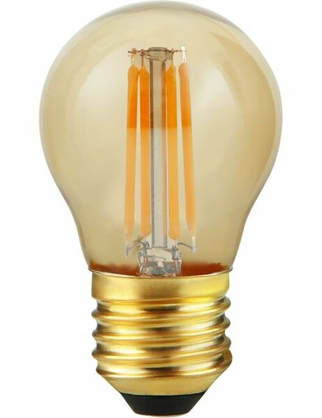 LED E27 Kogel G45 Amber 4 Watt Dimbaar
