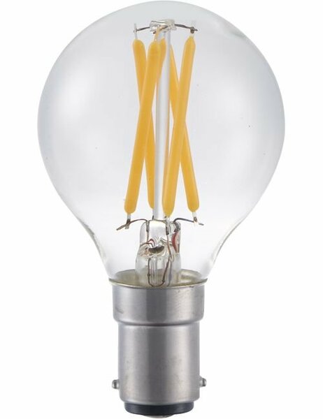 LED BA15D Kogel G45 Helder 4 Watt Dimbaar