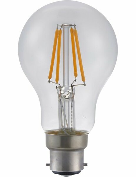 LED BA22D A60 Helder 4 Watt Dimbaar
