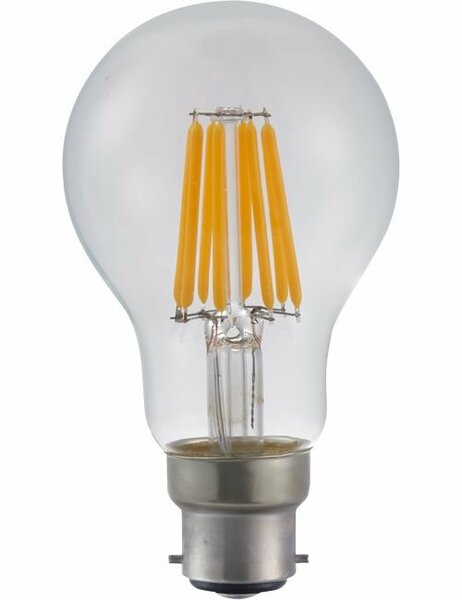 LED BA22D A60 Helder 6,5 Watt Dimbaar