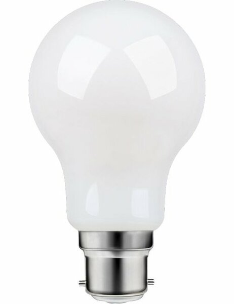 LED BA22D A60 Milky Mat 8 Watt Dimbaar