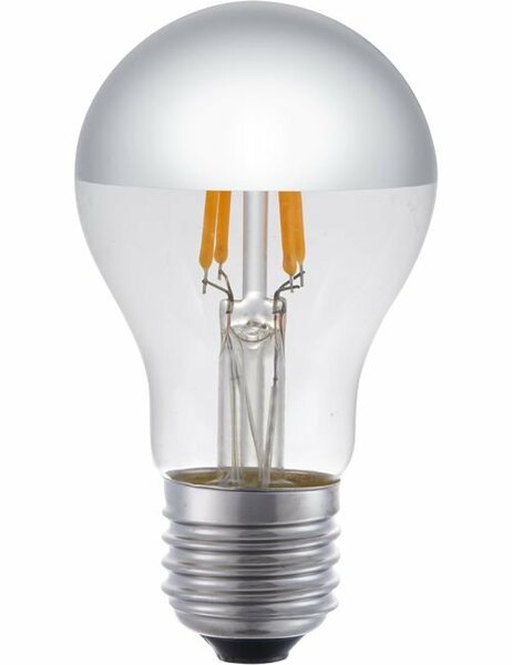 LED E27 A55 Kopspiegel Zilver 4 Watt Dimbaar