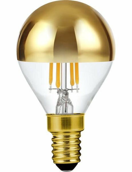 LED E14 G45 Kopspiegel Goud 4 Watt Dimbaar