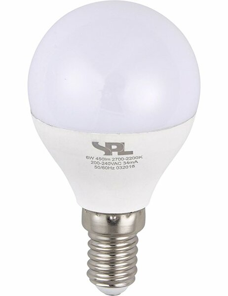 LED E14 G45 Opaal 6 Watt Dim to Warm