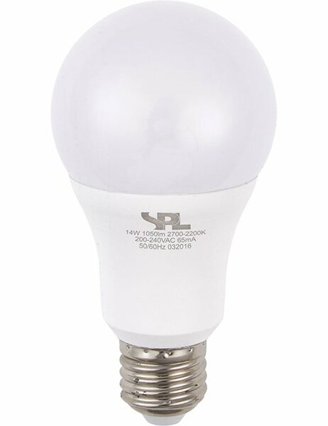 LED E27 A65 Opaal 14 Watt Dim to Warm