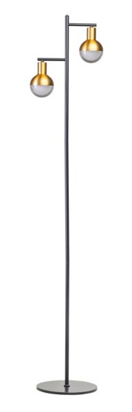 Vloerlamp Drop 2 Zwart/Messing