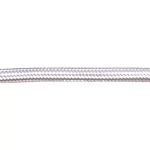 Stofkabel Glanzend Wit