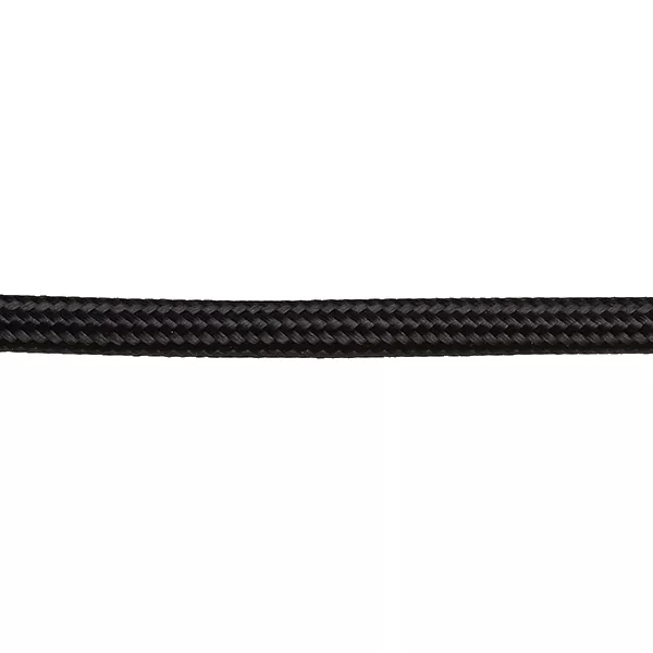 Stofkabel Glanzend Zwart