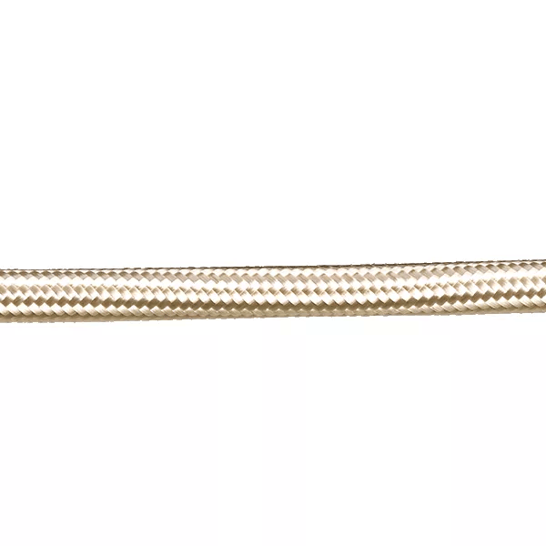 Stofkabel Glanzend Ivoor Wit