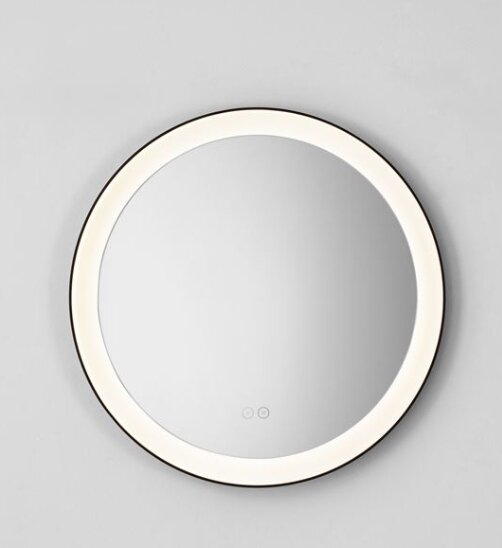 Badkamerspiegel Ural Zwart 60cm Rond anti-condens