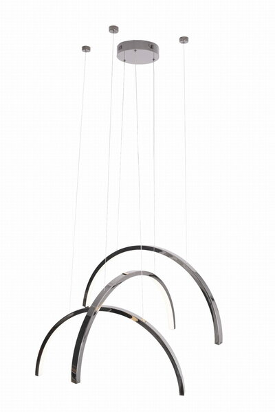 Hanglamp Trio Arc Zwart Chroom