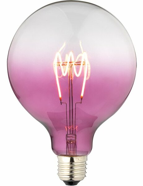 LED E27 Fila Flex TR Globe G125x180 230V 140Lm 4W AC Purple Dim