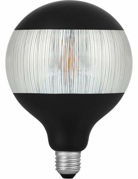 LED E27 Fila Laser Stripe G125x180 230V 120Lm 4W 925 AC Black Dim