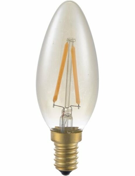 LED E14 Fila Candle C35x100 230V 100Lm 2W 922 AC Gold Dim