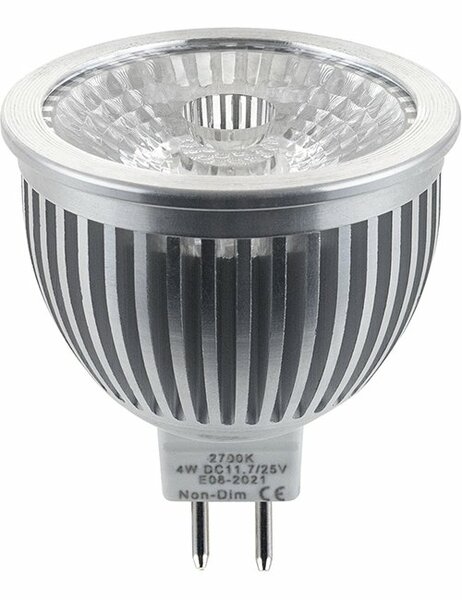 LED GU5.3 MR16 PMMA 50x59 12-30V 280Lm 4W 827 38&deg; AC/DC Non-Dim