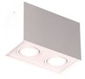 Opbouwspot Basic Square Duo 2xGU10 Wit
