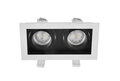 Inbouwspot Cedi Dubbel GU10 Zwart/Wit