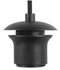 Plafondplaat Rond 5 45cm Zwart + Ring