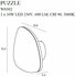 Wandlamp Puzzle Large Zwart