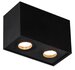 Opbouwspot Basic Square Duo 2xGU10 Zwart