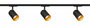 Complete set Trackverlichting PREMIUM Connor 2 meter Zwart incl. 3 Spots
