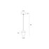 Hanglamp Cometshine Kegel 8W 480L Zwart Goud