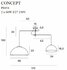 Hanglamp Concept Goud 2 x E27