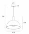 Hanglamp Luisant Zwart/Goud