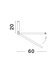 Plafonniere Garve 60cm Wit