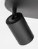 Opbouwspot Tod Triple Rond Zwart