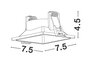 Inbouwspot Staf GU10 Zwart