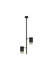 Opbouwspot Pongo Duo GU10 Zwart/Goud